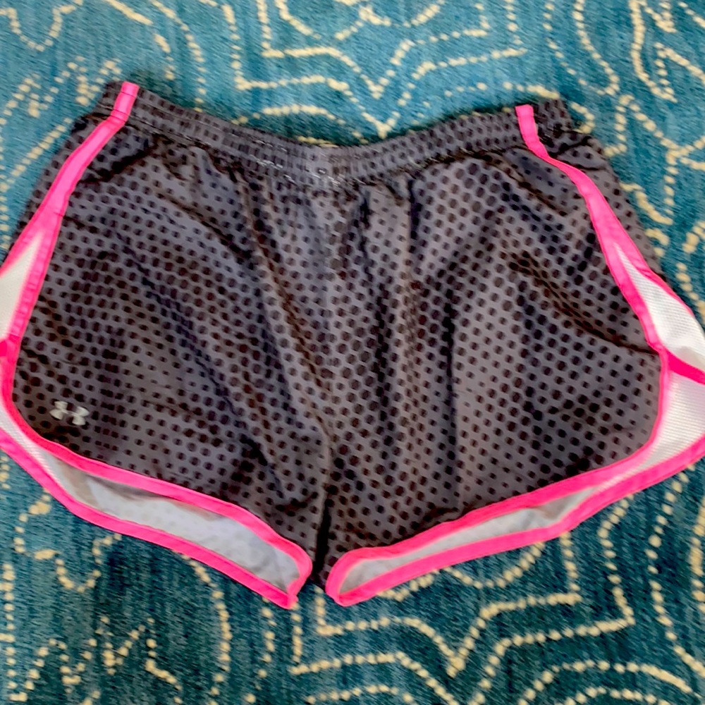 Under Armour  Running Shorts Gray, White and Pink. XL